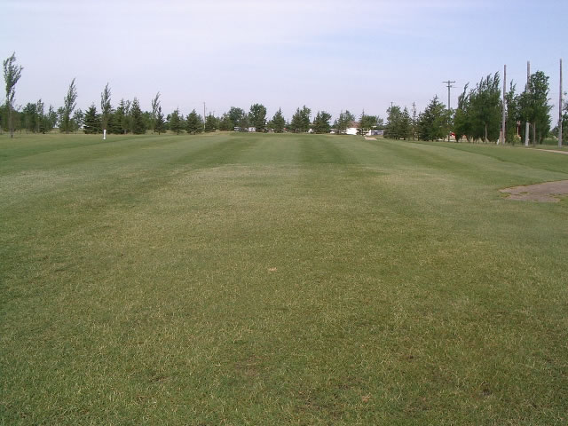 Hole 18 middle of the fairway